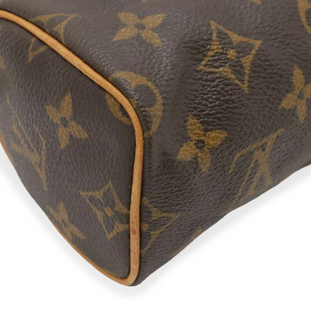 LOUIS VUITTON Brown Monogram Mini Speedy Pouch - Picture 4 of 10